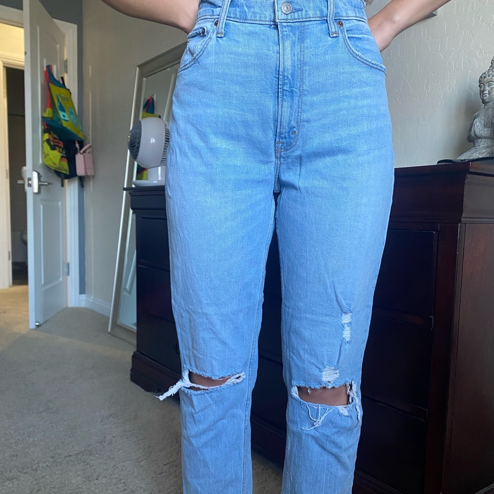 Abercrombie ankle straight jean